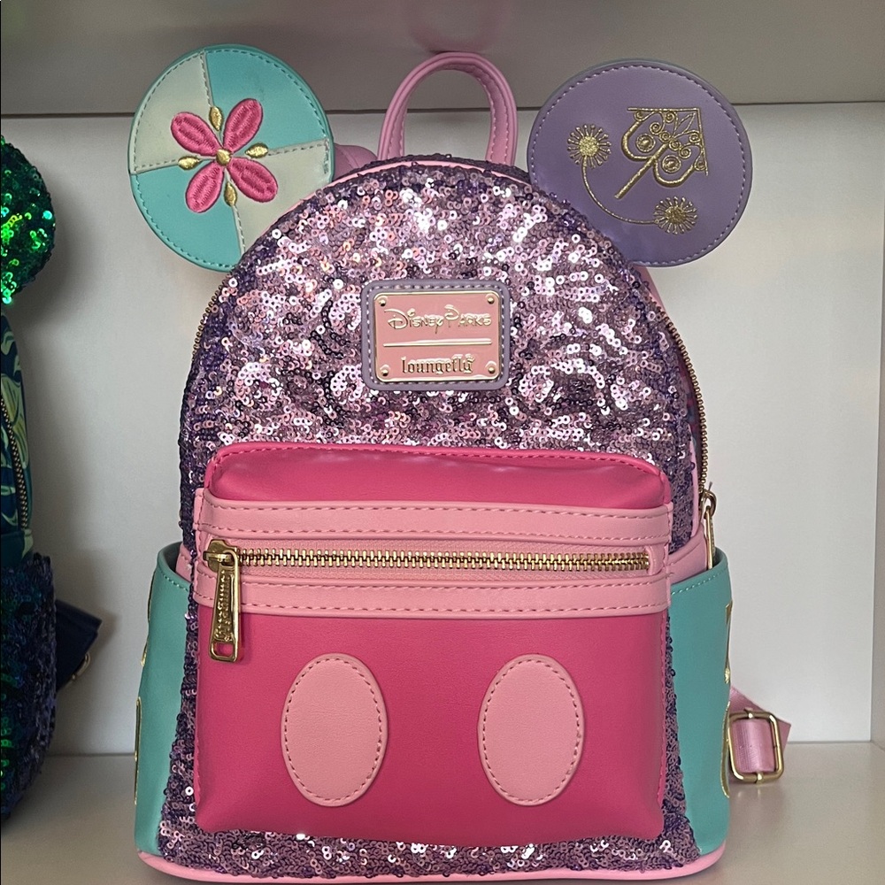 Loungefly Mickey Mouse Main Attraction Small World Backpack